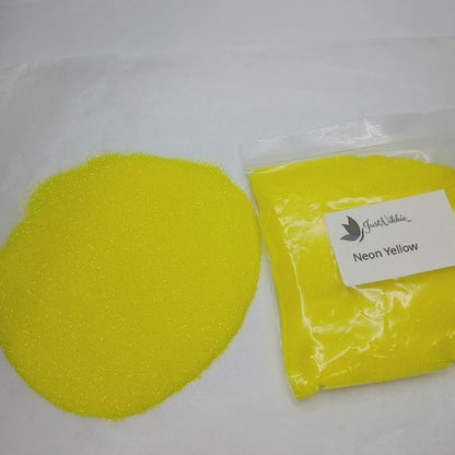 Neon Yellow Glitter – Extra Fine Yellow Iridescent Glitter