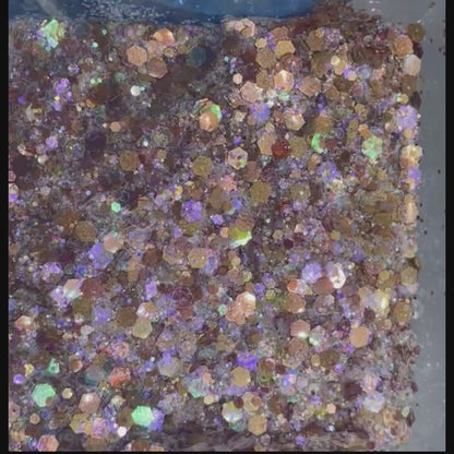 Sahara Sand Iridescent Chunky Glitter -  Golden and Beige Tones Gitter