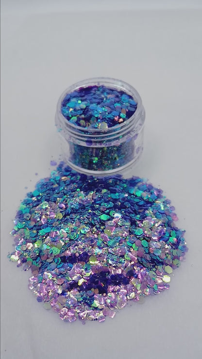 Mystic Lagoon Iridescent Chunky Glitter