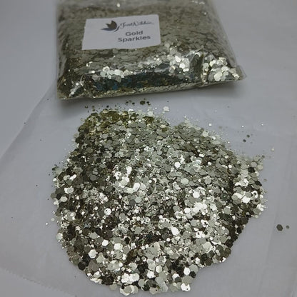Gold Sparkles Metallic Chunky Glitter