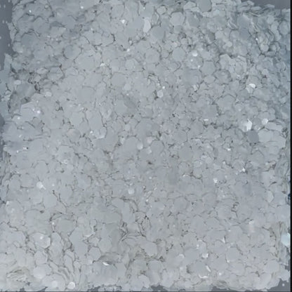White Whisper Metallic Chunky Glitter Mix – Pure White Glitter