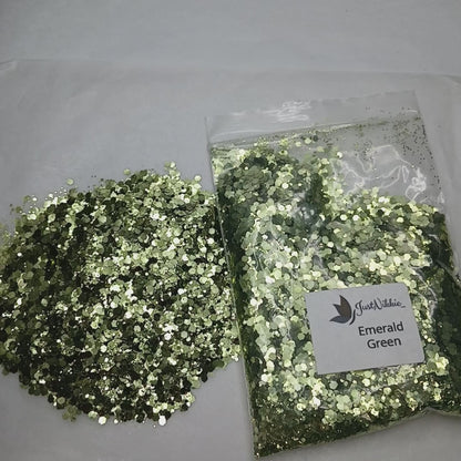 Emerald Green Metallic Chunky Glitter
