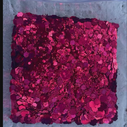 Santa Baby Metallic Red Chunky Glitter – Bold and Vibrant Craft Glitter