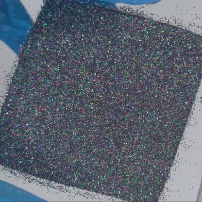 Midnight Stardust Black Holographic Glitter