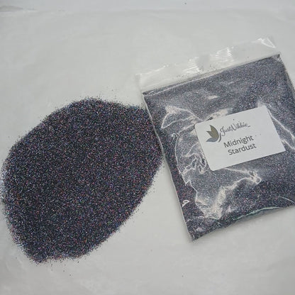 Midnight Stardust Black Holographic Glitter