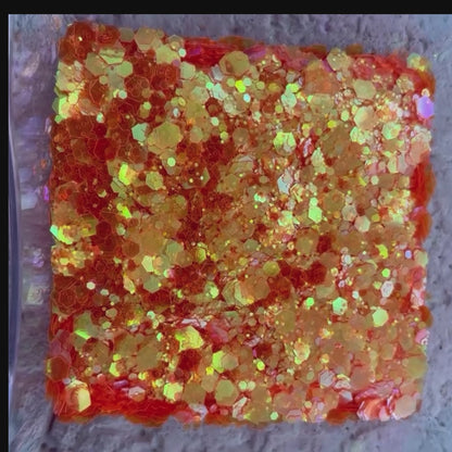 Sunrise Tequila Orange Iridescent Chunky Glitter