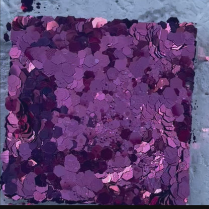 Holiday Wine Chunky Maroon Metallic Glitter – Elegant Eco-Friendly Sparkle