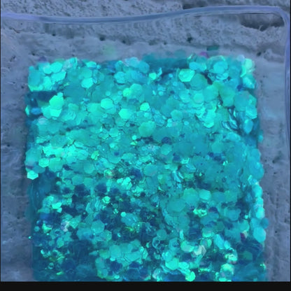 Mermaid Tails Iridescent Blue Chunky Glitter – Ocean-Inspired Eco-Friendly Sparkle