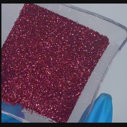 Sangria Red Metallic Glitter – Lustrous Deep Red Metallic Glitter