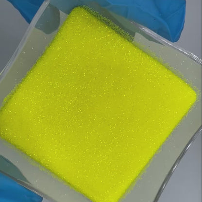 Neon Yellow Glitter – Extra Fine Yellow Iridescent Glitter