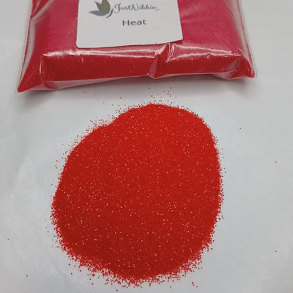 Heat Metallic Hot Red Glitter - Red Extra Fine Glitter