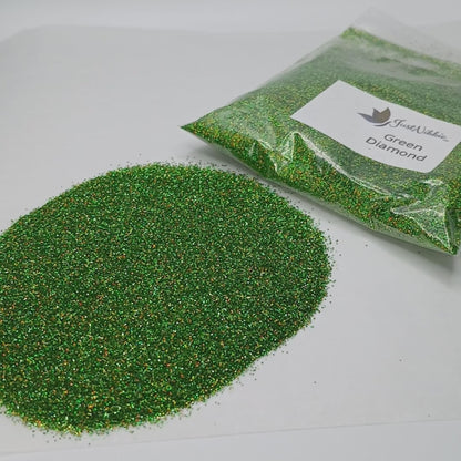 Green Diamond Holographic Glitter – Extra Fine Glitter