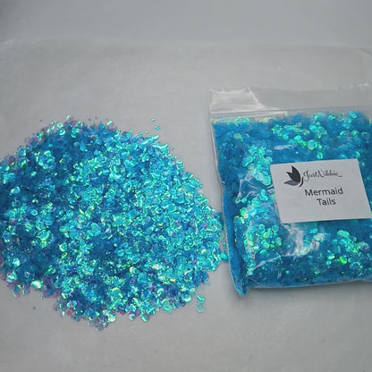 Mermaid Tails Iridescent Blue Chunky Glitter – Ocean-Inspired Eco-Friendly Sparkle