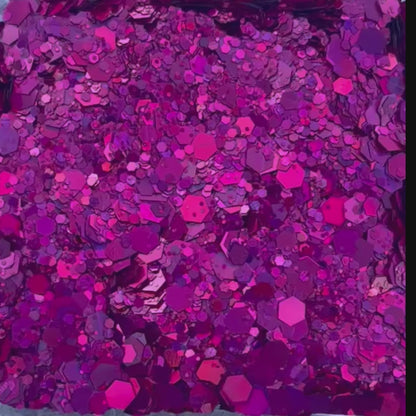 Holo Barbie Vibrant Pink Glitter with Subtle Pink Shift – Eco-Friendly Sparkle