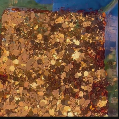 Cosmic Orange  Metallic Chunky Glitter