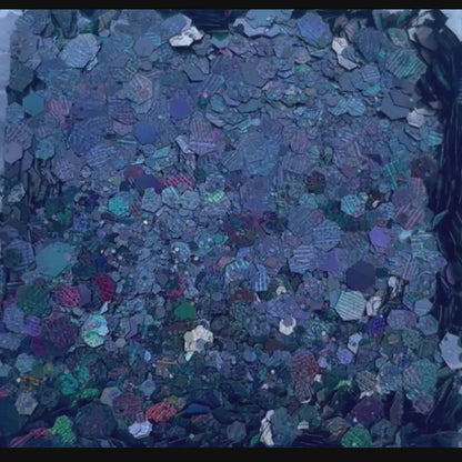 Dark Rudolph Holographic Black Chunky Glitter